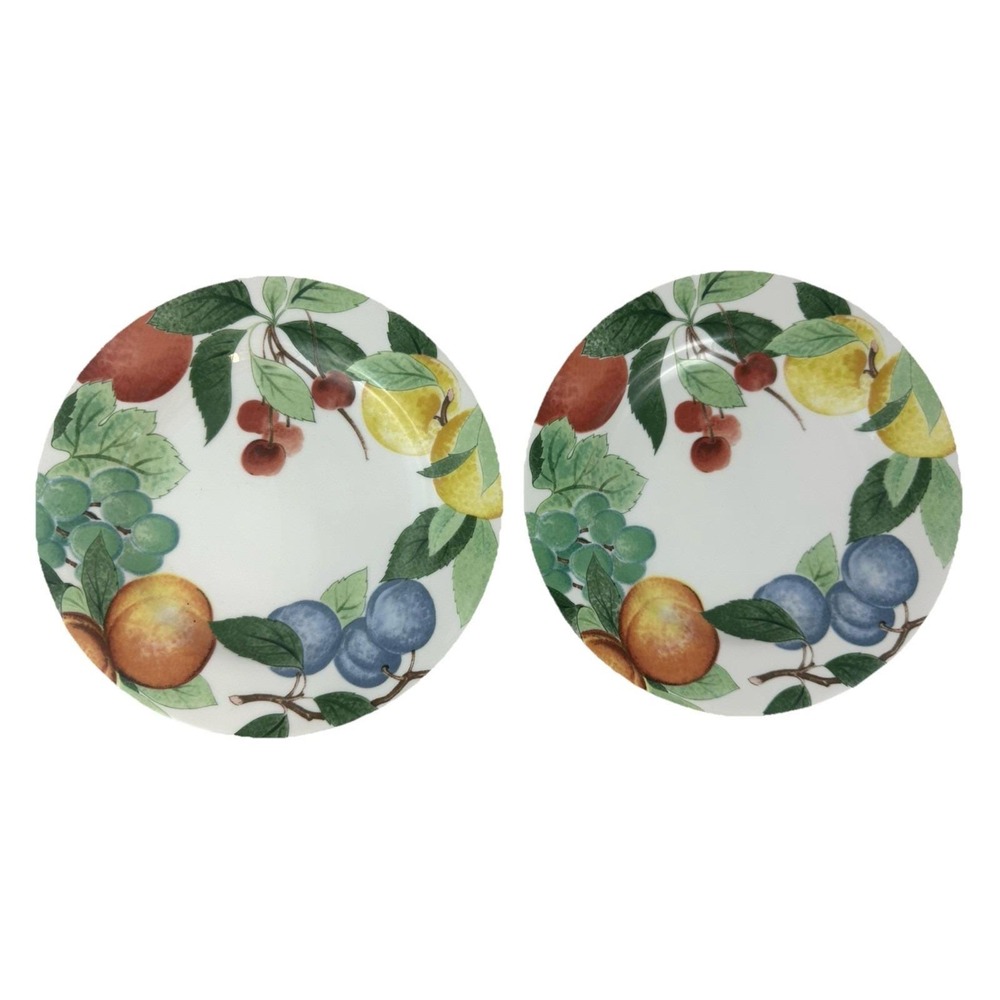 Studio Nova Orchard Jewels Salad/Lunch‎ Plates 8 1/4" Fruit Y0273 Set Of 2